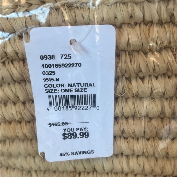 NWT Mar Y Sol
Juliana Raffia Open Tote Elegant Natural Straw Tote Bag - Picture 4 of 8